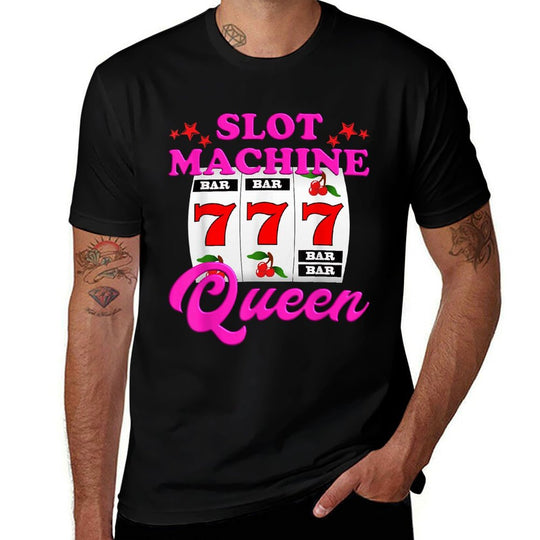 Slot Machine Queen Casino Las Vegas Gambling Casino  Easy-care T-Shirt