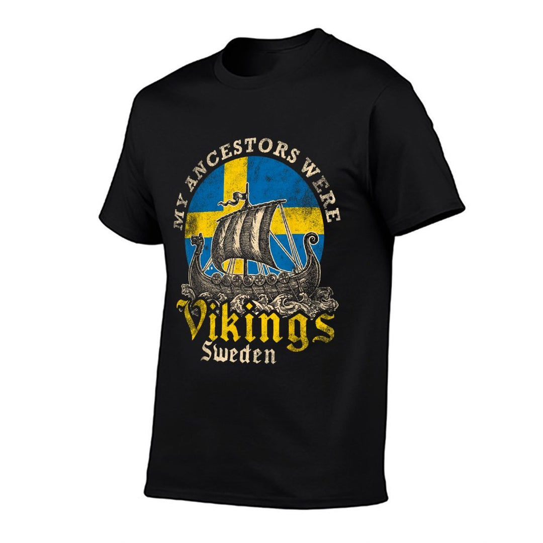 Swedish Sweden Swede Viking Ship  Vintage-inspired T-Shirt