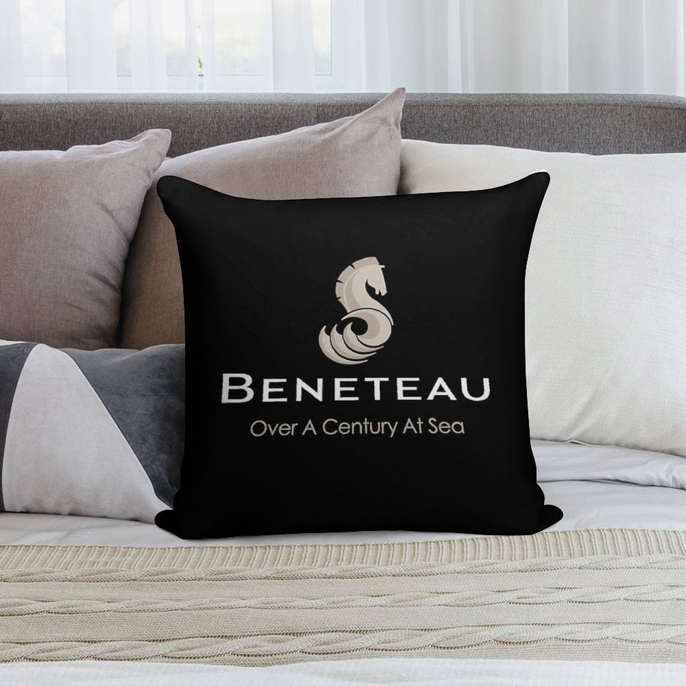 Beneteau Sailboat Sailing Yacht POCKET SIDE Soft Home Decor Throw Pillow