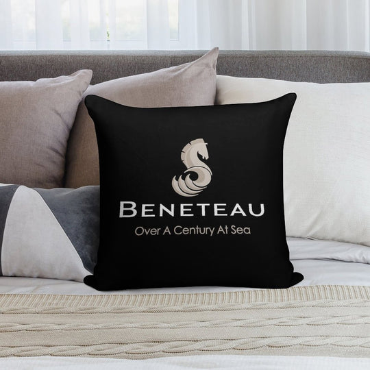 Beneteau Sailboat Sailing Yacht POCKET SIDE Soft Home Decor Throw Pillow
