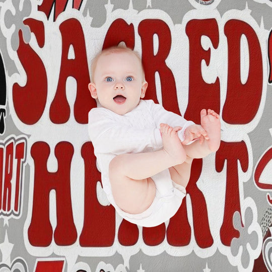 Sacred Heart Collage Comfort Throw Blanket