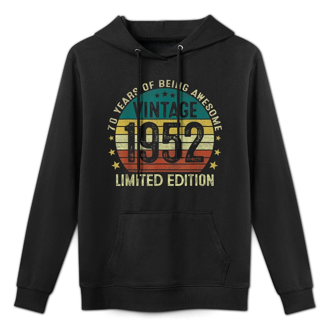 70 Year Old Gifts Vintage 1952 Limited Edition 70th Birthday Pilling-Resistant Hoodie