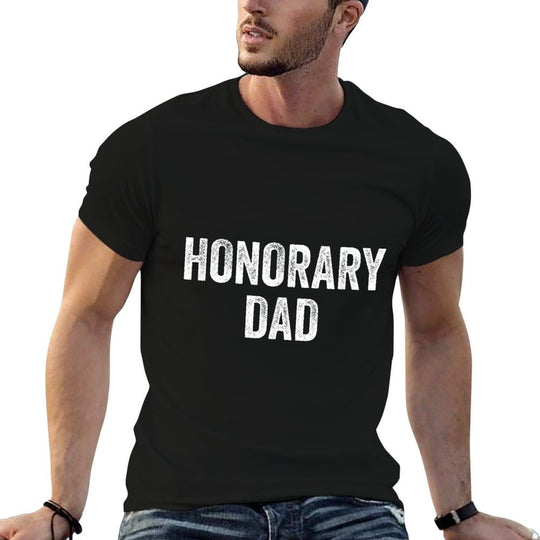 Honorary Dad  Rolled Sleeves T-Shirt