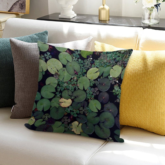 Lily Pads Soft Ultra-Soft Texture Throw Pillow