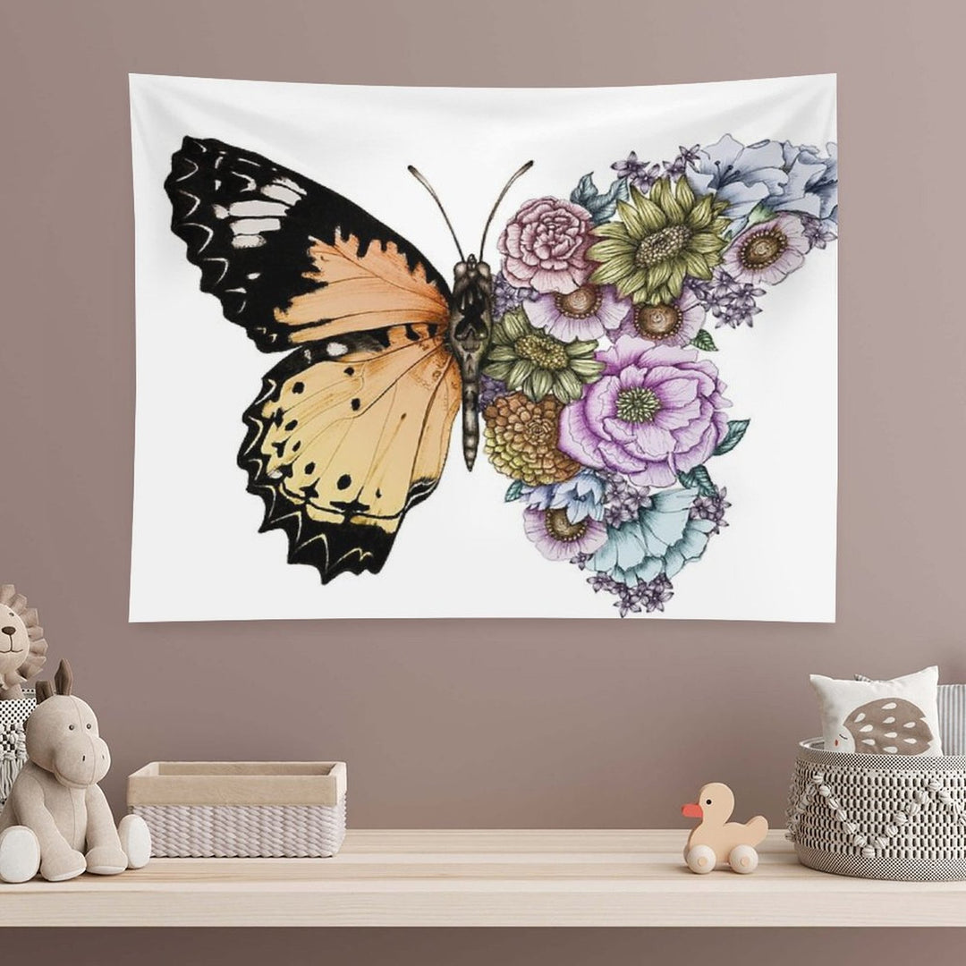 Butterfly in Bloom II Tapestry