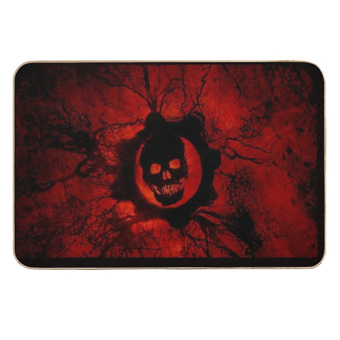 Video Games Skull  Non-Slip Bath Mat