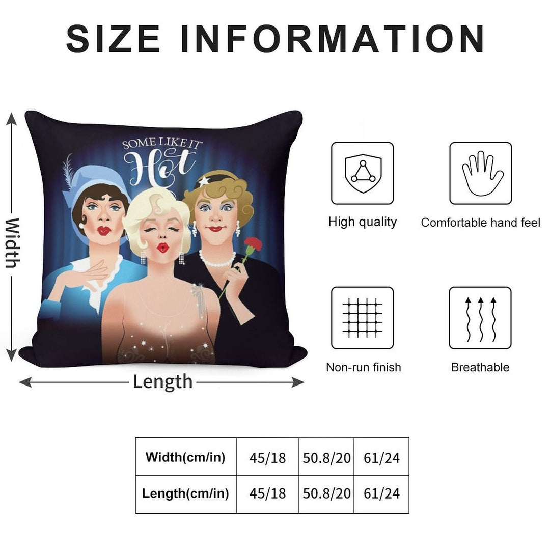 Some Like It Hot Soft Ultra-Soft Texture Throw Pillow