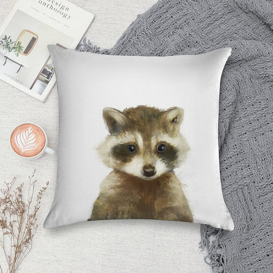 Little Raccoon Soft Style Accent Throw Pillow