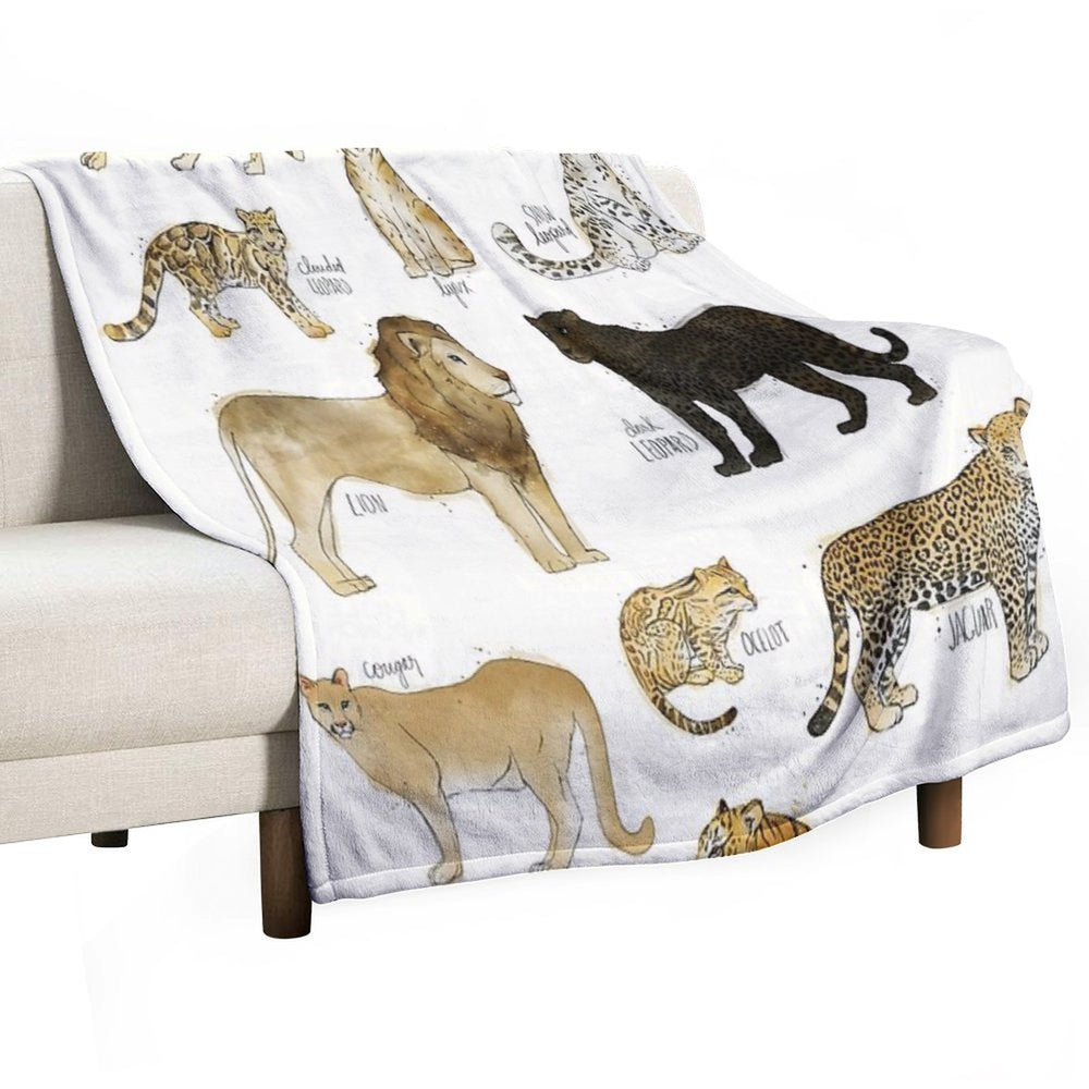 Wild Cats Lightweight Throw Blanket