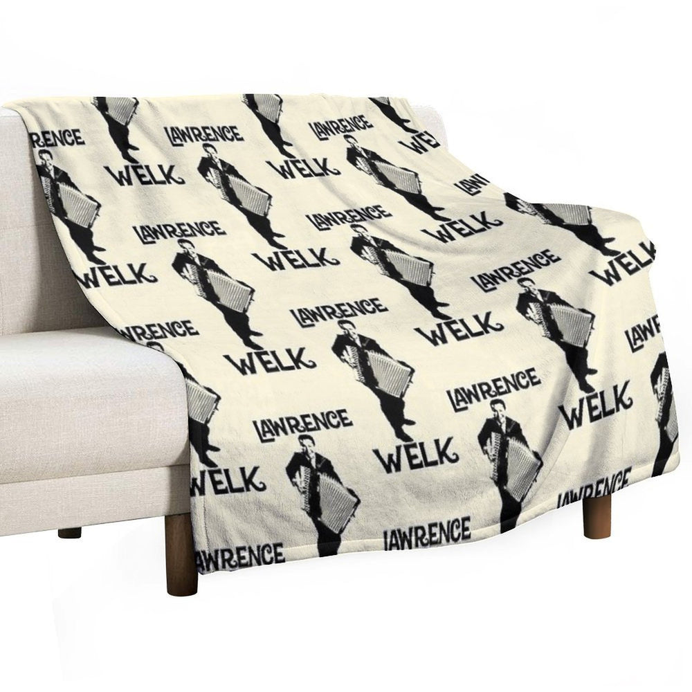 Lawrence Welk - Name - The Black Stencil Comfort Throw Blanket