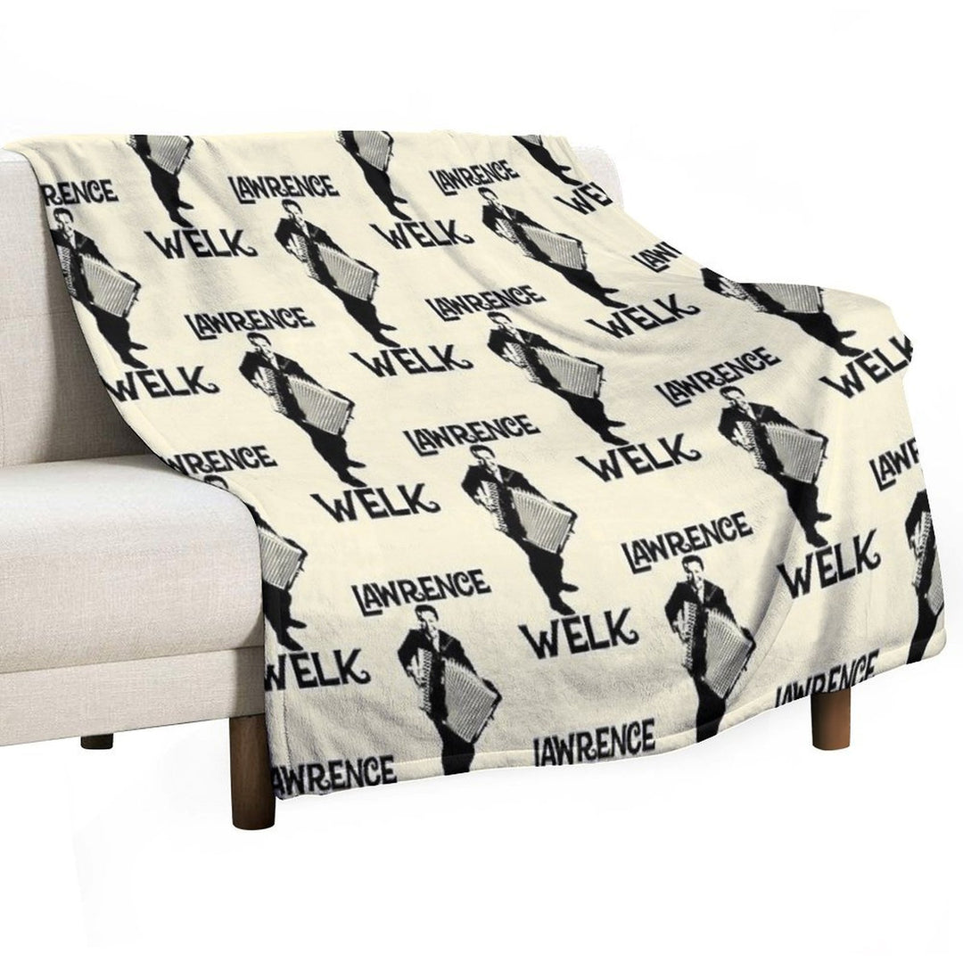 Lawrence Welk - Name - The Black Stencil Comfort Throw Blanket