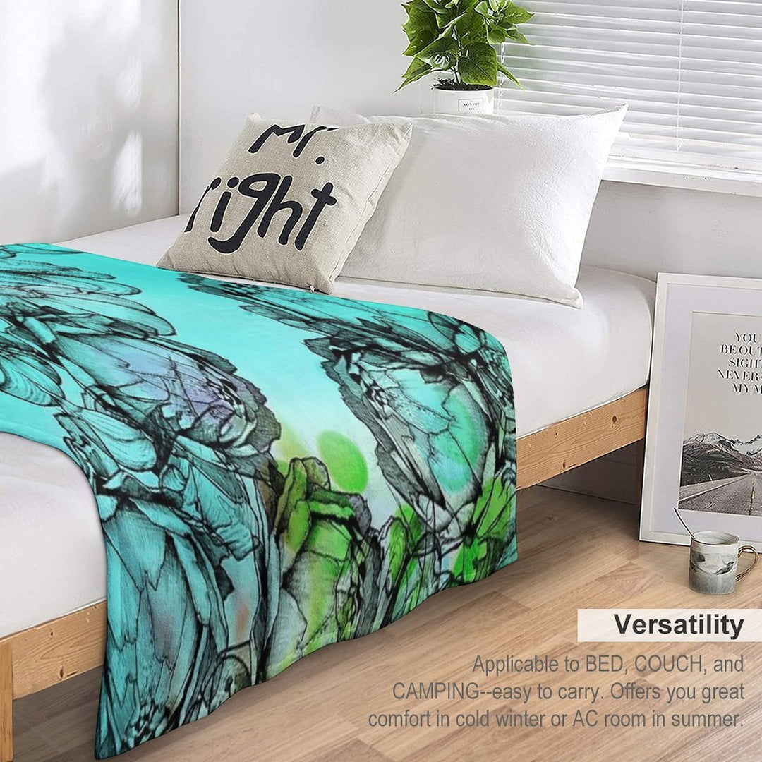 In My Garden of Colours Comfort Throw Blanket