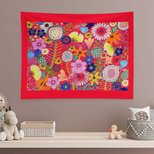 Fleur-moi in Red Tapestry