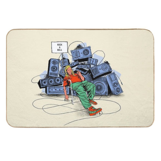 Rock&roll Durable Bath Mat
