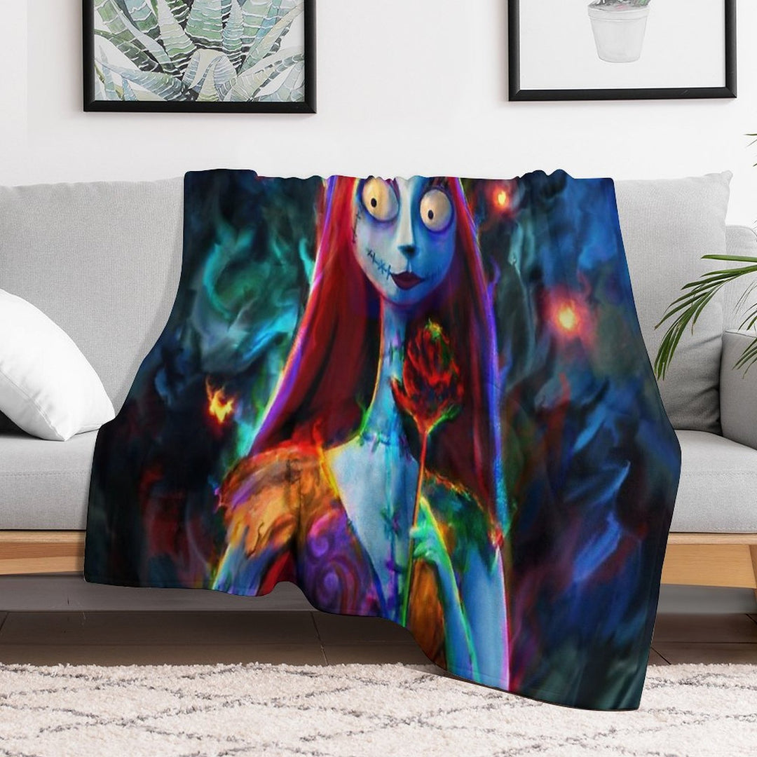 Nightmare before Christmas Sally Travel-friendly Throw Blanket