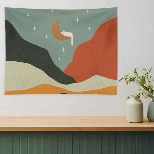 Cat Landscape 203 Tapestry