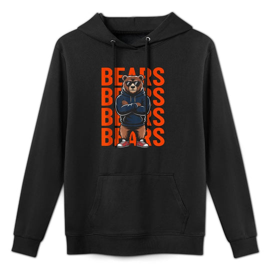 Retro Bear Gift for Men Women Boys Girls Kids Adjustable Hood Hoodie