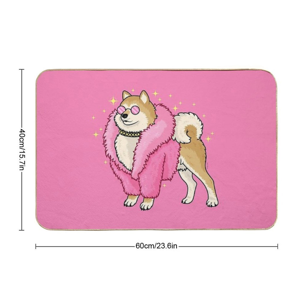 Fabulous Shiba  Eco-Friendly Bath Mat