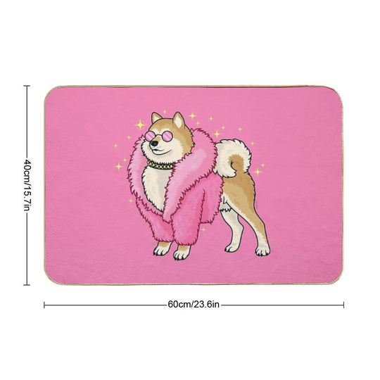 Fabulous Shiba  Eco-Friendly Bath Mat