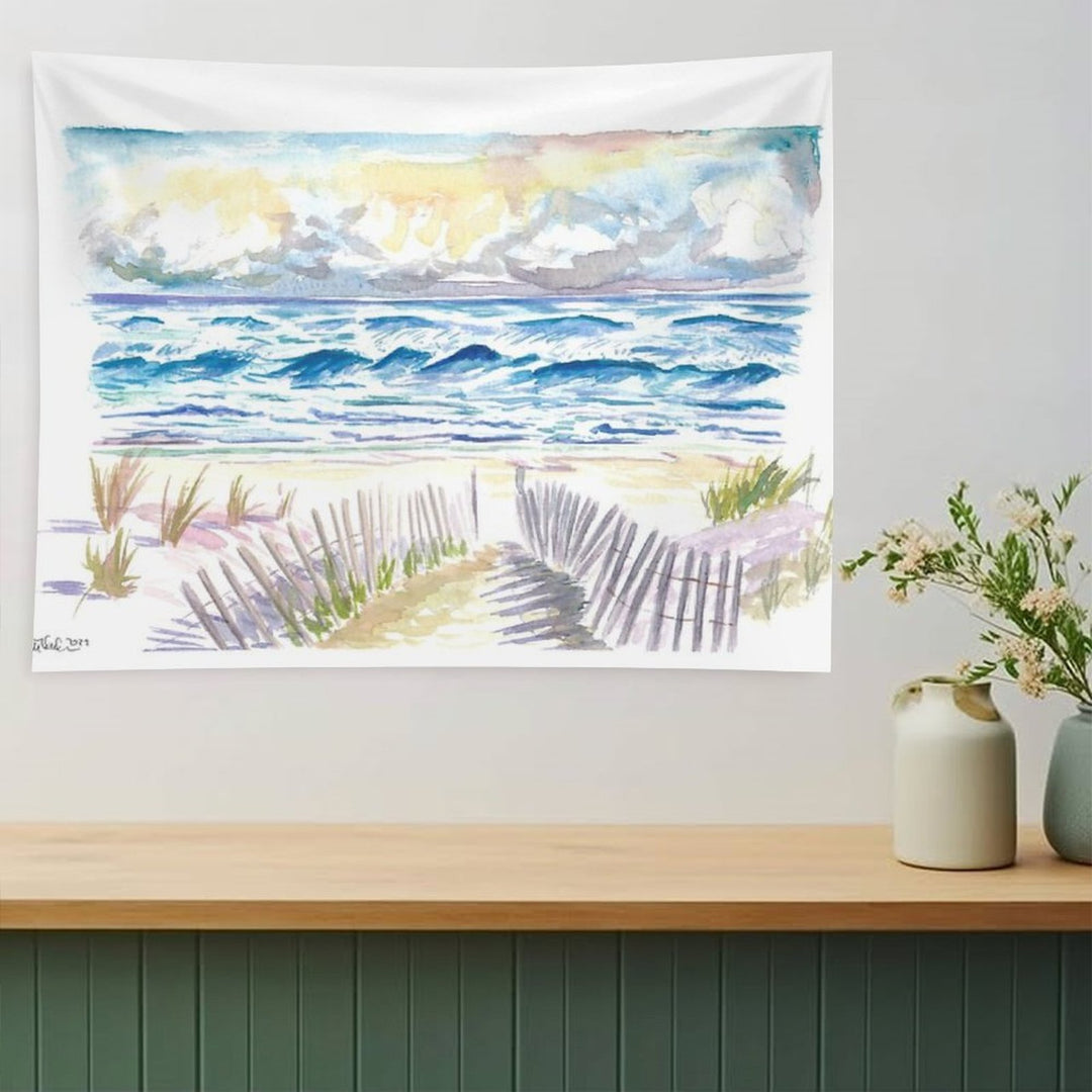 Hamptons Style in Coopers Beach And Dunes Southampton Tapestry