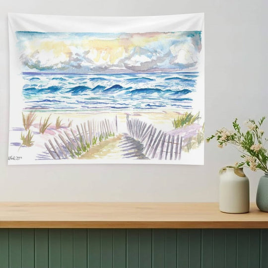 Hamptons Style in Coopers Beach And Dunes Southampton Tapestry