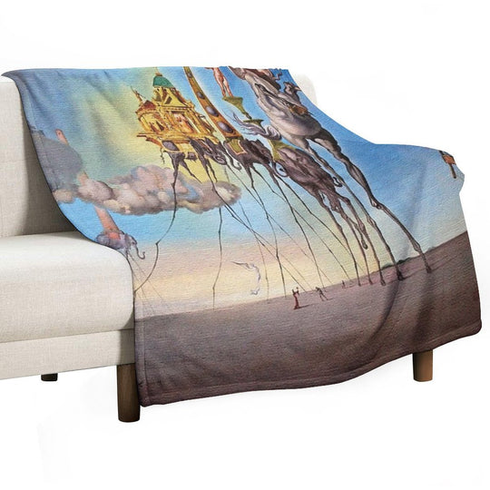 The Temptation of St. Anthony Machine-washable Throw Blanket