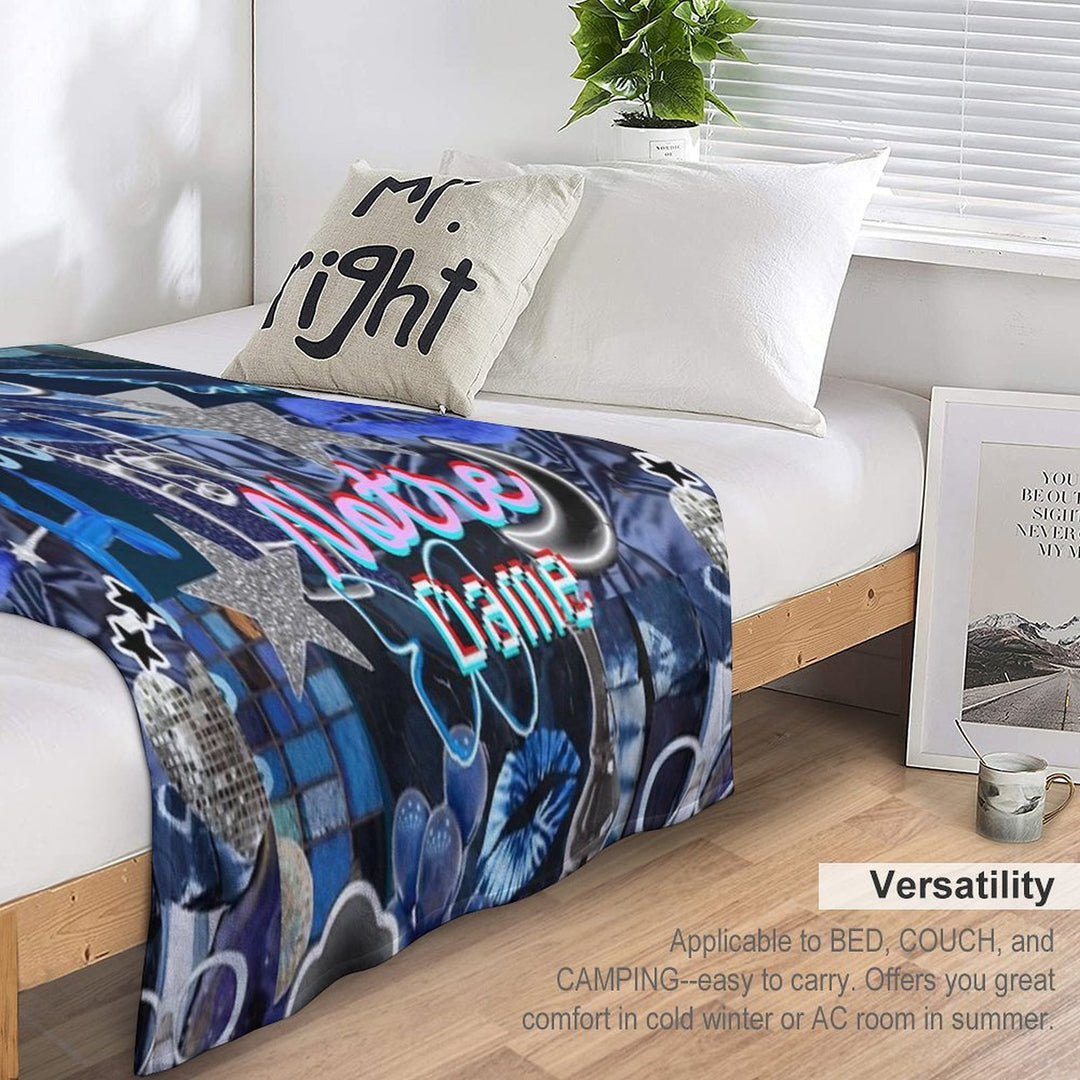 Notre Dame Indiana COLLAGE Easy Care Throw Blanket