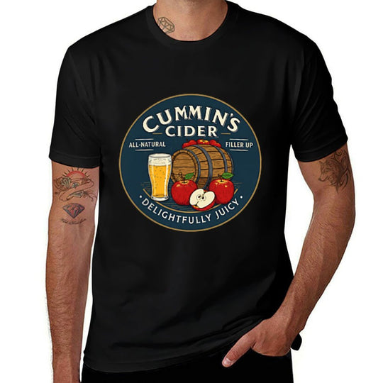Funny Cumins Cider Design Cheeky Adult Humor Funny  Relaxed-fit T-Shirt