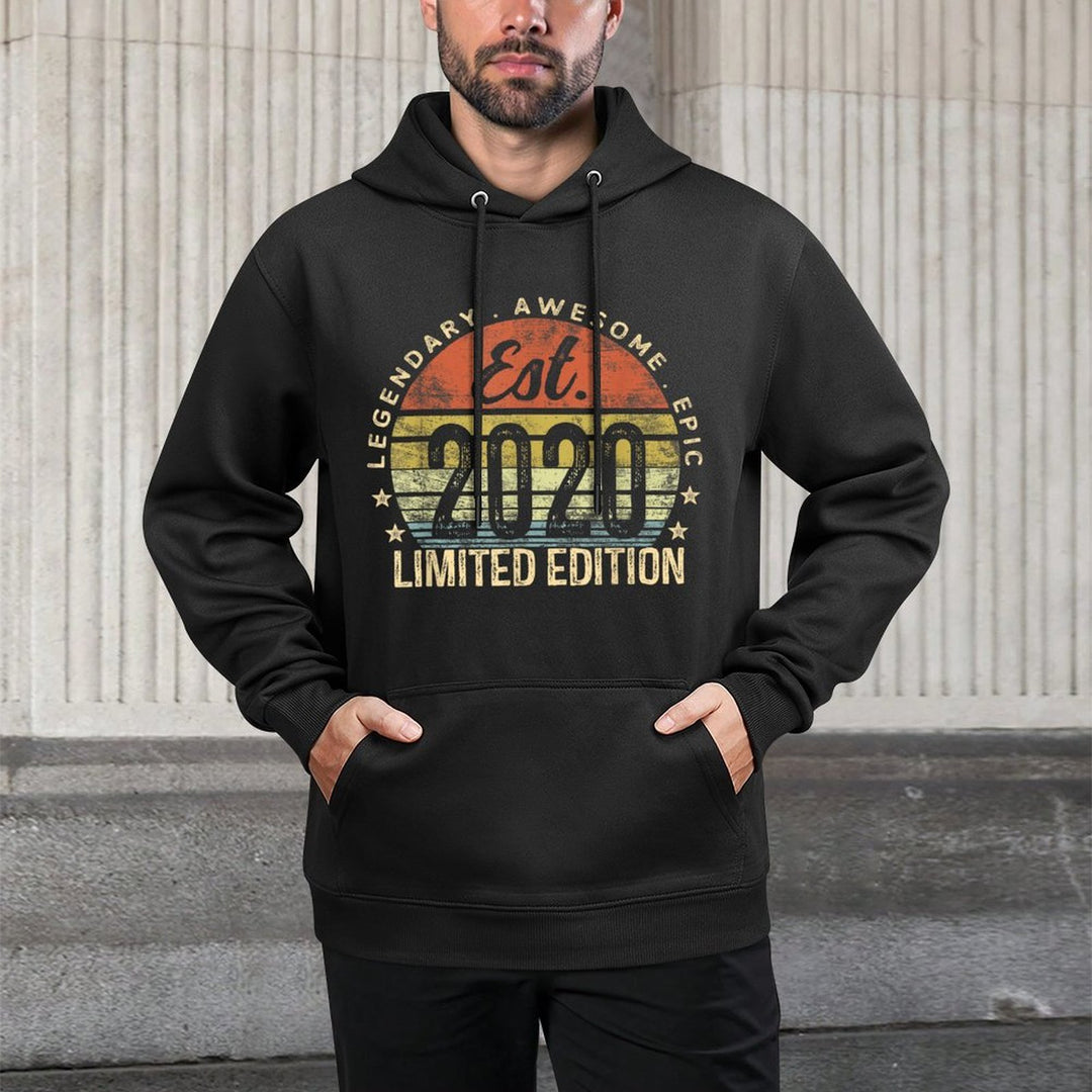 Est 2020 Limited Edition 5th Birthday Gifts 5 Year Old Customizable Surface Hoodie