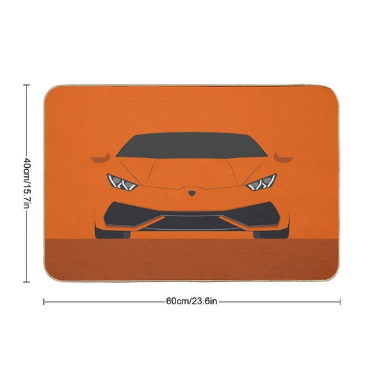 Huracan - Vector Drawing  Non-Slip Bath Mat