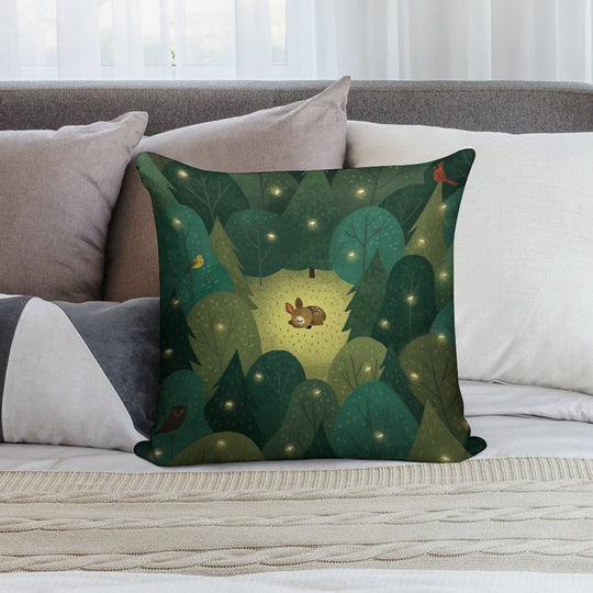 Baby Fawn Soft Home Decor Throw Pillow