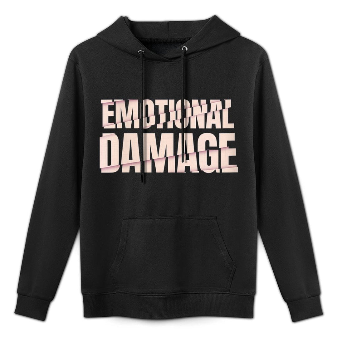Womens Funny Emotional Damage Meme Pilling-Resistant Hoodie