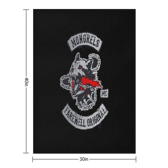 MONGREL FAREWELL ORIGINALS Eco-conscious Throw Blanket