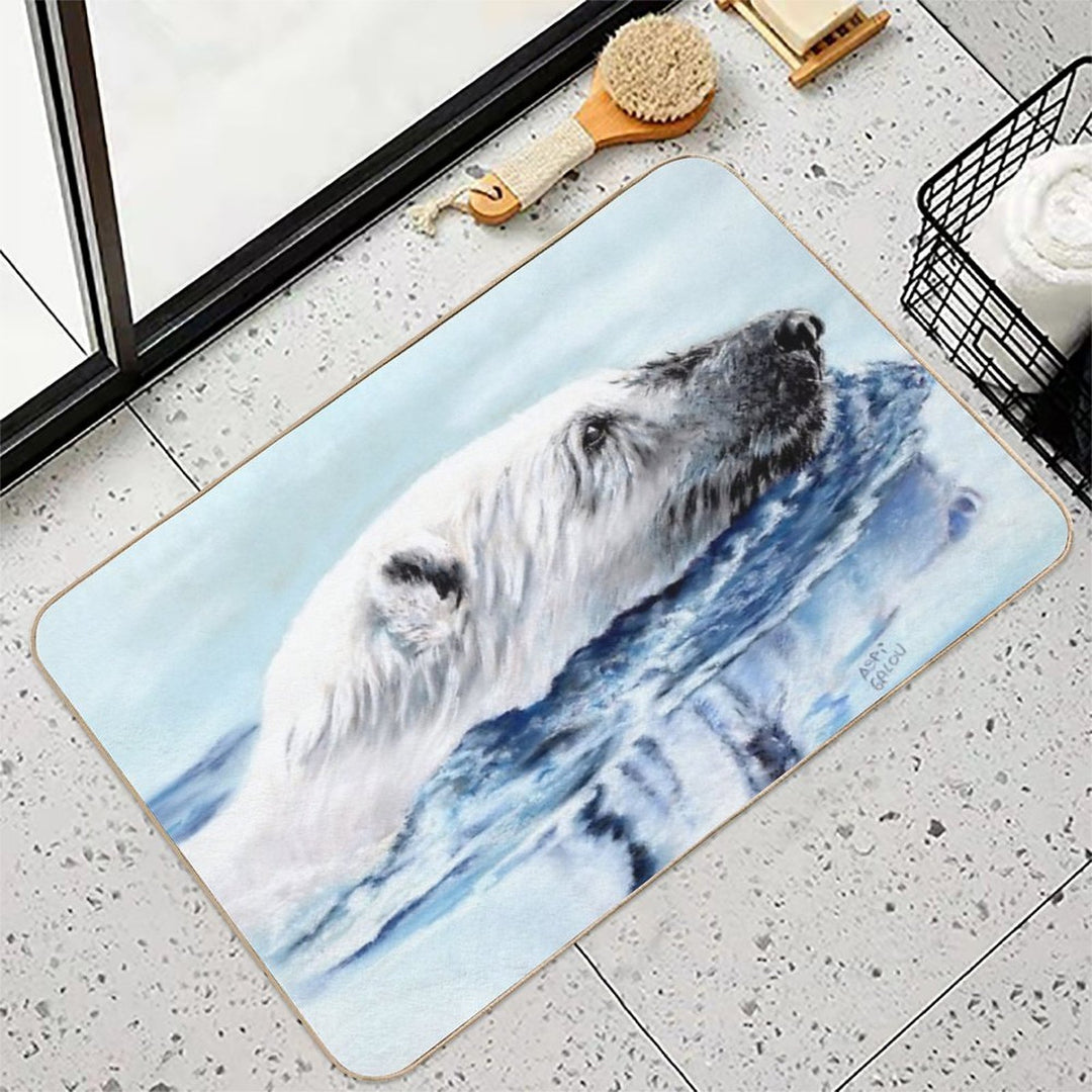 Polar Bear  Easy Maintenance Bath Mat