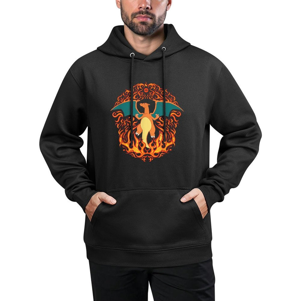 Pokémon - Charizard Fire Type Flames Generation 1 Colorfast Hoodie