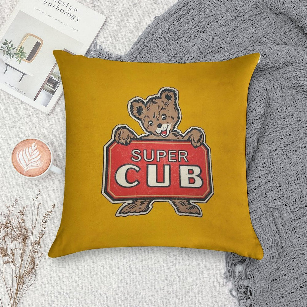 Super Cub Soft Skin-Friendly Throw Pillow