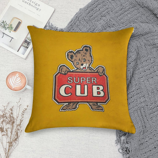 Super Cub Soft Skin-Friendly Throw Pillow