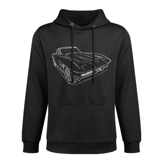 American Muscle Classic Car Sport 70th 80th 60th Birthday Breathable Fabric Hoodie