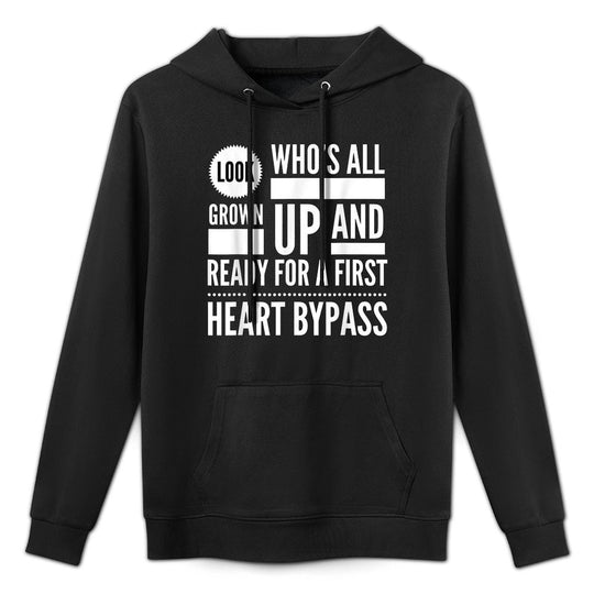 Funny Heart Bypass 1969 50th Birthday Gag Gift Party Idea Shape Retention Hoodie