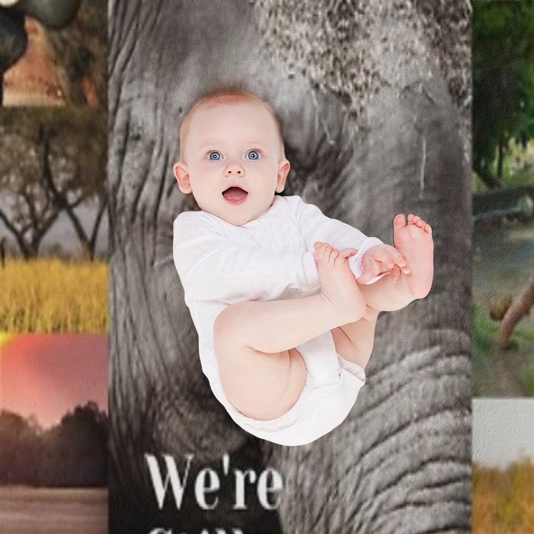 Elephants, We're Still Here Compact Throw Blanket