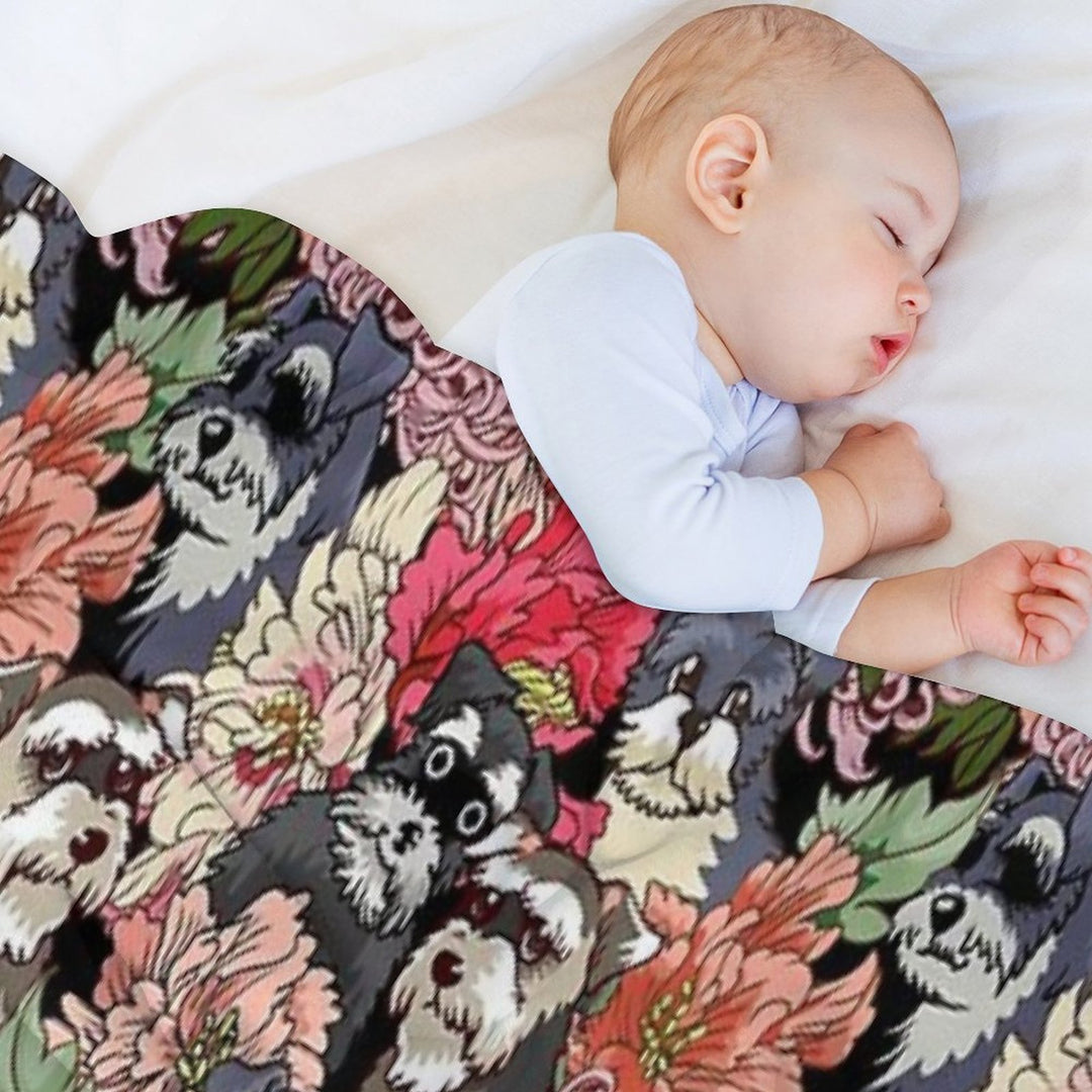 BECAUSE SCHNAUZERS Lightweight Throw Blanket