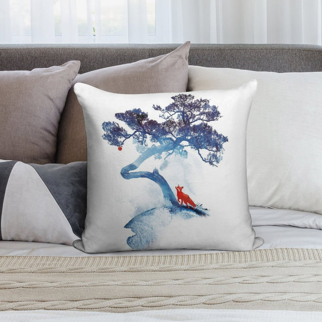 The Last Apple Tree Soft Shrink-Resistant Throw Pillow