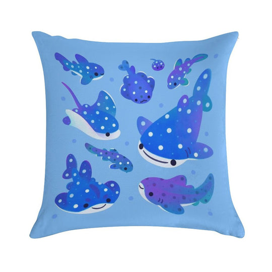 Polka Dot Shark Soft Style Accent Throw Pillow