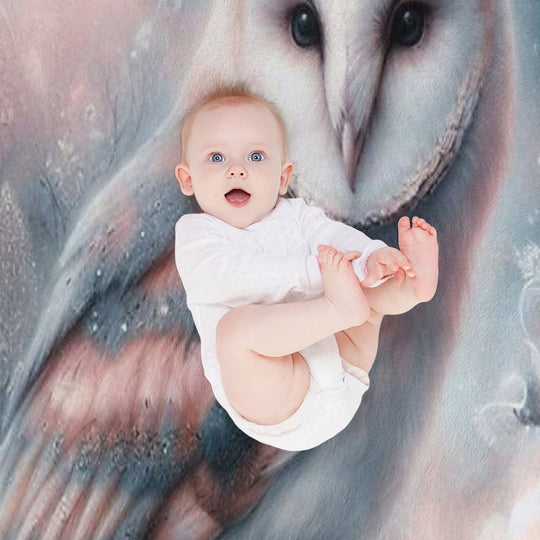 Wispy Dream Owl Travel-friendly Throw Blanket