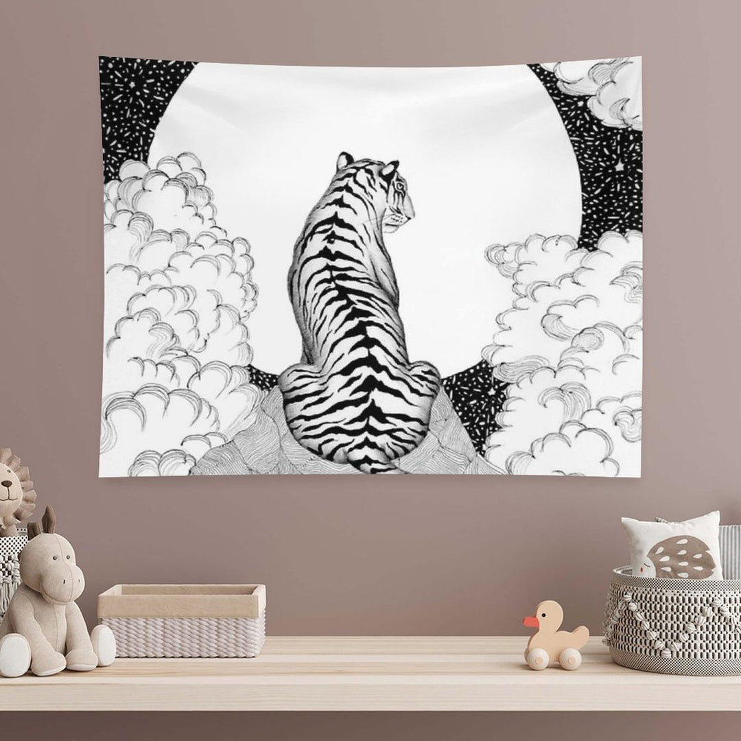 Tiger Moon Tapestry
