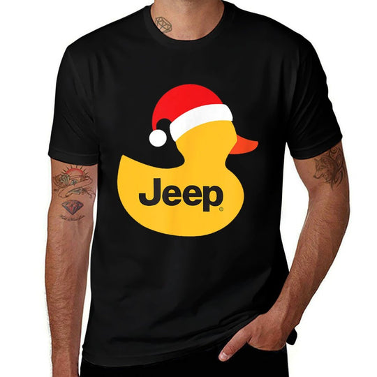 Jeep Holiday Duck Red Santa Hat  Slim-fit Cut T-Shirt