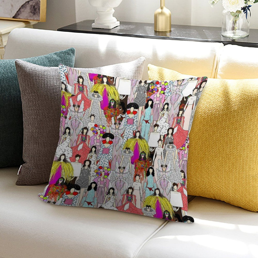 Bjork-A-thon Soft Washable Throw Pillow