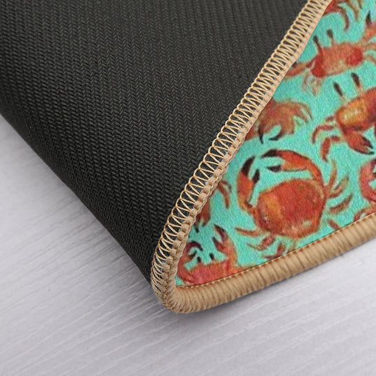 Crab Pattern  Repositionable Bath Mat