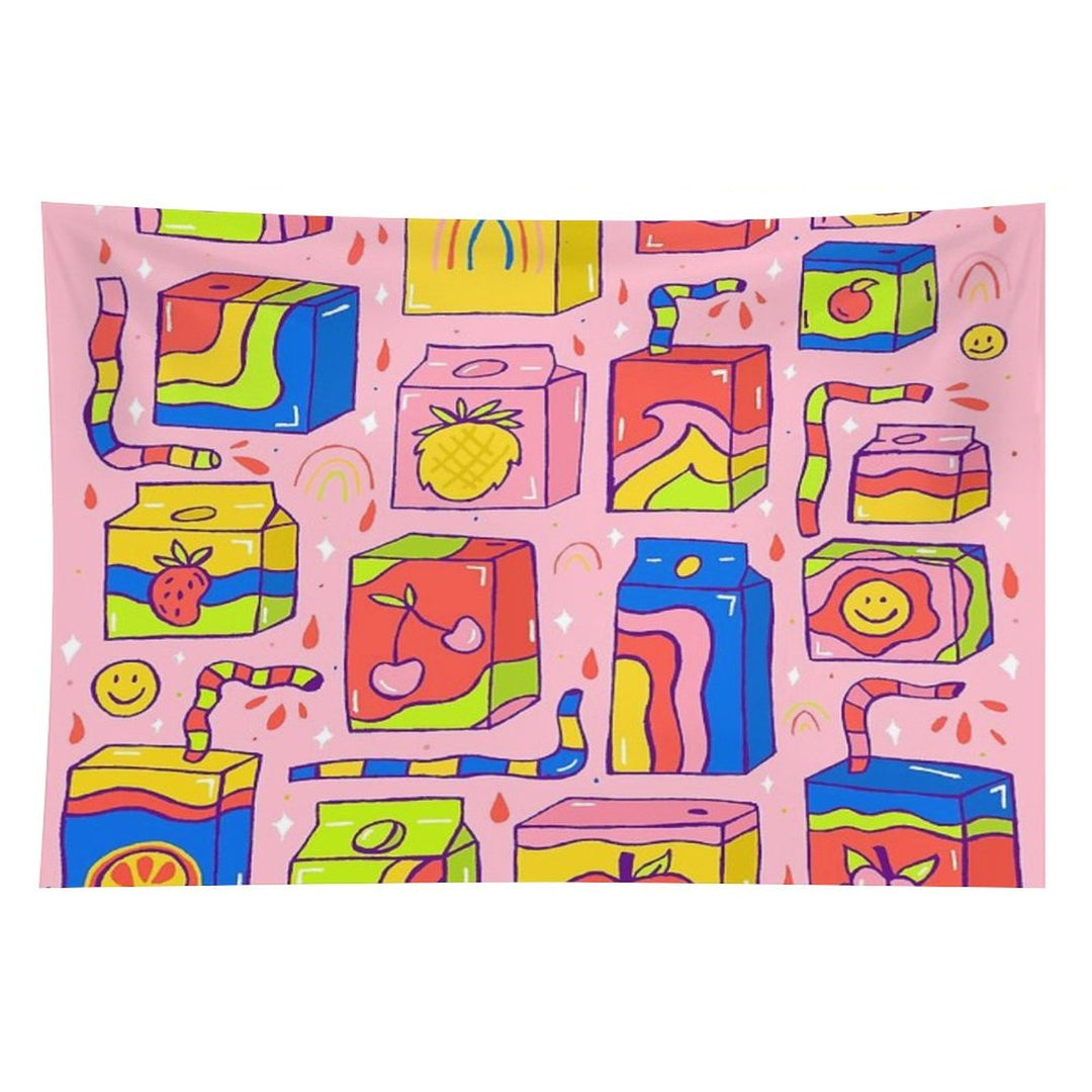 Juice Box Print Tapestry