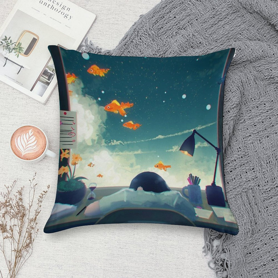 Dreaming... Soft Anti-Pilling Throw Pillow